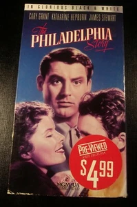 THE PHILADELPHIA STORY / PLAY-TESTED VHS / CARY GRANT / KATHARINE HEPBURN - Picture 1 of 6
