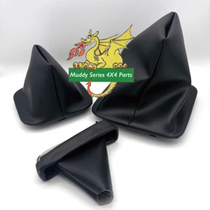 Land Rover Discovery 1 2 Gear Lever Selector Gaiter Set Black FJL101530PMA - Picture 1 of 2