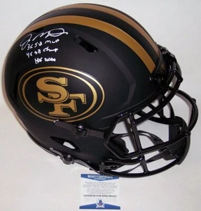 JOE MONTANA HAND SIGNED 49ERS ECLIPSE SPEED FULL SIZE AUTHENTIC PRO HELMET BAS - Picture 1 of 1
