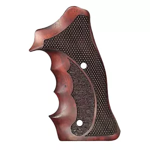 S&W 357 KL Impugnature in legno roundbutt noce telaio - Foto 1 di 1