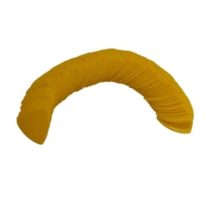 Celluloid 346 Rounded Triangle Guitar Picks Plectrums 0.71mm 100Pcs Yellow - Picture 1 of 4