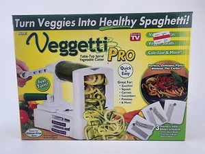 Vegetti Pro Tabletop Spiral Vegetable Cutter for Vegetarian Cuisine Kitchen - Picture 1 of 11