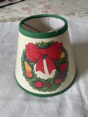 Mini araña de papel corona de Navidad vintage con clip de pantalla Foto 1 de 3