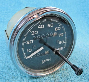 Original 1970's 1980's AC 95 MPH Speedometer Gauge Dented Bezel - UNTESTED AS-IS - Foto 1 di 7