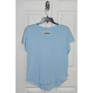 Camiseta para mujer Magellan Outdoors calce relajado manga corta cuello en V en azul teniente XS $20 - Imagen 1 de 3