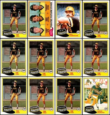 Lote de tarjetas 1981 Topps Pittsburgh Pirates (92) - edición limitada - un verdadero estado... Foto 1 de 4