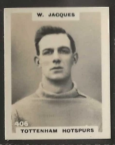 PINNACE FOOTBALL-PHOTO BACK-#0406- TOTTENHAM HOTSPURS - W. JACQUES  - Picture 1 of 2