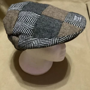 Patrick Francis Irland Patchwork Tweed keltischer Knoten Cabbie Zeitungsjunge Mütze Cap XL - Bild 1 von 5