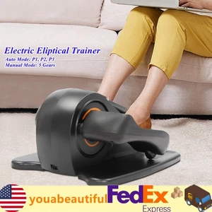 Under Desk Elliptical Machine Portable Pedal Ellipse Leg Exerciser for Seniors - Picture 1 of 12
