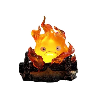 XXL Howl's Moving Castle Calcifer Night Light Desktop Lamp Figure New Studio ghibli