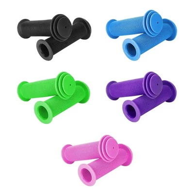 Children Bike Soft Handlebars Grips Rubber Handle Cover Kids Bicycle Handle Grip - Image 1 of 4