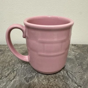 Longaberger Woven Traditions Pink Pottery Coffee Tea Cup Mug EUC - Picture 1 of 7