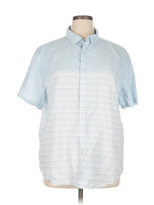 Blusa An Original Penguin by Munsingwear Feminina Azul Manga Curta GG - Imagem 1 de 4