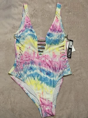 NWT- 1 Piece Swimsuit / Multicolored/Medium/ Xoxo - Image 1 of 4