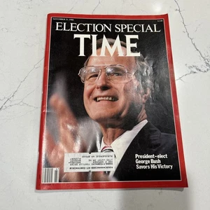 November 21 1988 TIME Magazine Vintage 80's - Bush Victory - Picture 1 of 24