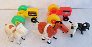 Trattori agricoli e animali Fisher Price Little People vintage - Foto 1 di 1