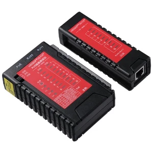 Red Network Cable Tester for RJ45 RJ11 RJ12/Cat5 Cat5e Cat6 Cat6a Cat7/STP UTP - Afbeelding 1 van 12