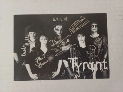 Autogramm Karte Metal Band "Tyrant" - Bild 1 von 2