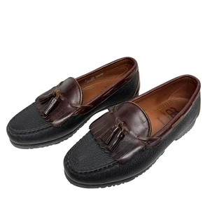Allen Edmonds Nashua zweifarbige Leder Quaste Kiltie Halbschuhe Größe 9 3E extra weit - Bild 1 von 12