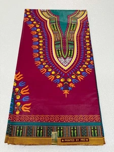 Rosa Dashiki polierter afrikanischer Ankara Wachsdruck, 100 % Baumwolle, Verkauf von 6 Yards- - Bild 1 von 7