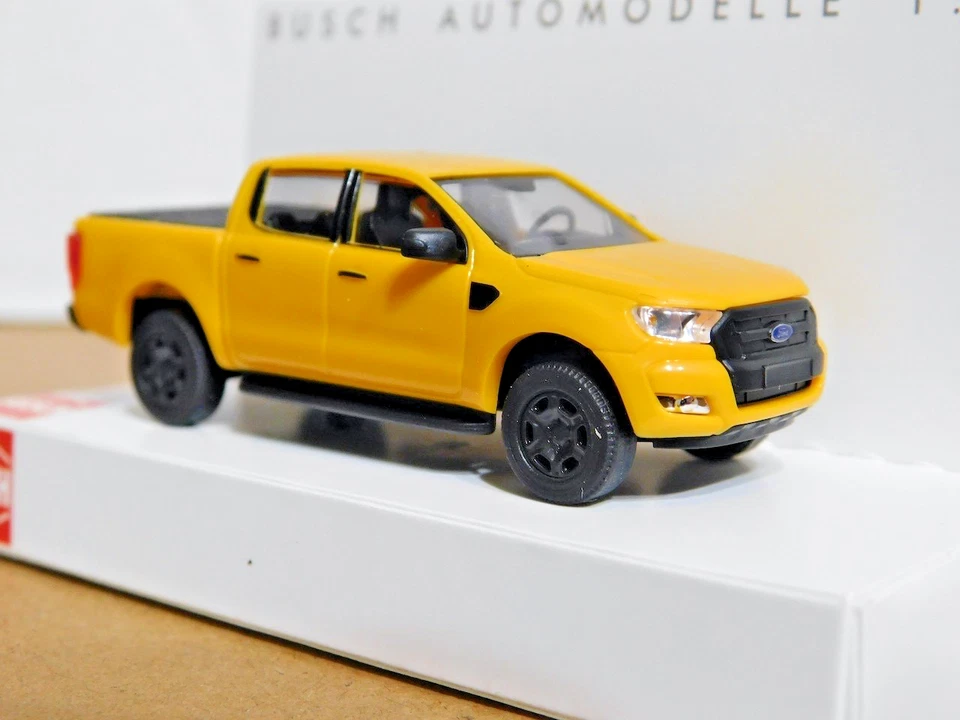 Busch 52808 1/87 HO 2016 Ford Ranger amarelo novo na caixa - Imagem 1 de 4