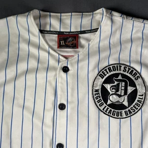 Vintage Detroit Stars Jersey Mens XL Negro League Baseball Throwback 1920-1937 - Picture 1 of 12