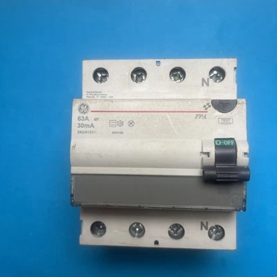 General Electric 63A 4 Pole Molded Case Residual Current Circuit Breaker - Image 1 of 4