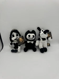 Bendy And The Ink Machine Boris The Wolf & Bendy, Alice Plush Lot Of 3 Stuffed - Picture 1 of 5