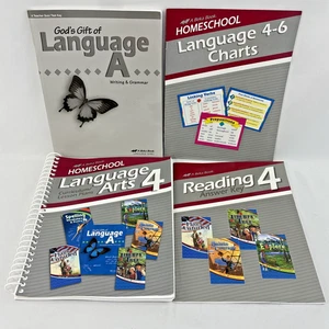 Abeka Homeschool Language Arts 4 Curriculum Lesson Plans, Work-text Key, etc - Foto 1 di 13