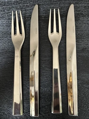 deux paires de fourchettes et couteaux Puirfocat dans leur emballage d'origine - Photo 1/4