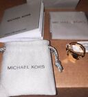 Michael Kors sterling silver with gold plated ring size P