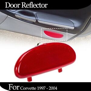 Inner Door Panel Reflector Plate Light Cap Red For Corvette 1997 -2004 10295148