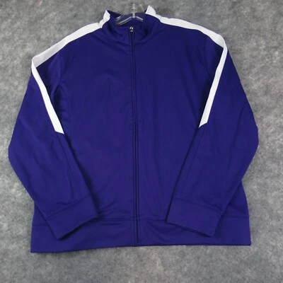 Jaqueta Augusta Sportswear Feminina Extra Grande Roxa Roupa Ativa Bolsos de Golfe - Imagem 1 de 4