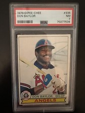1979 OPC O-Pee-Chee Don Baylor #335 California Angels PSA 7 NM