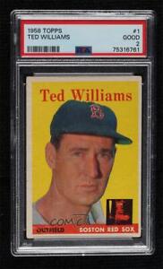 1958 Topps Ted Williams #1 PSA 2 HOF