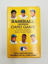 Vtg Baseball Legends Card Game 1991 Red Sox Cy Young Babe Ruth Yankees