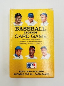 Vtg Baseball Legends Card Game 1991 Red Sox Cy Young Babe Ruth Yankees