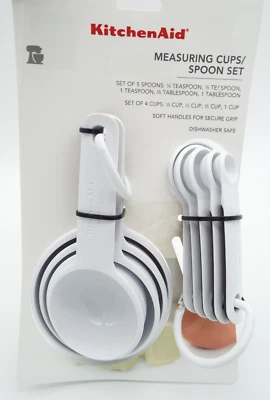 KitchenAid White Measuring Cups / Measuring Spoon Set - Image 1 of 4