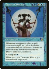 MTG Magic the Gathering 1x SP Decree of Silence - Scourge x1