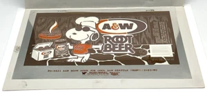 Walker Graphics Techron A&W Root Beer Joe Cool Soda Pop Design Peanuts Ad BBQ - Picture 1 of 11