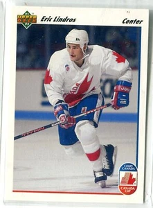 1991-92 UD Upper Deck Eric Lindros RC ROOKIE CARD #9 CANADA FLYERS RANGERS - Picture 1 of 1