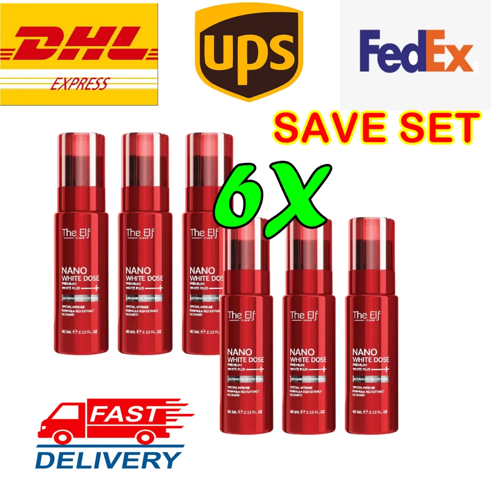 The ELF Nano White Dose Reduce Dark Spots Freckles Scars Body Fade 60 Ml.