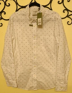 WHITE OXFORD BUTTON DOWN LONG SLEEVE SHIRT MEN'S SIZE L STANDARD FIT NEW - Picture 1 of 4