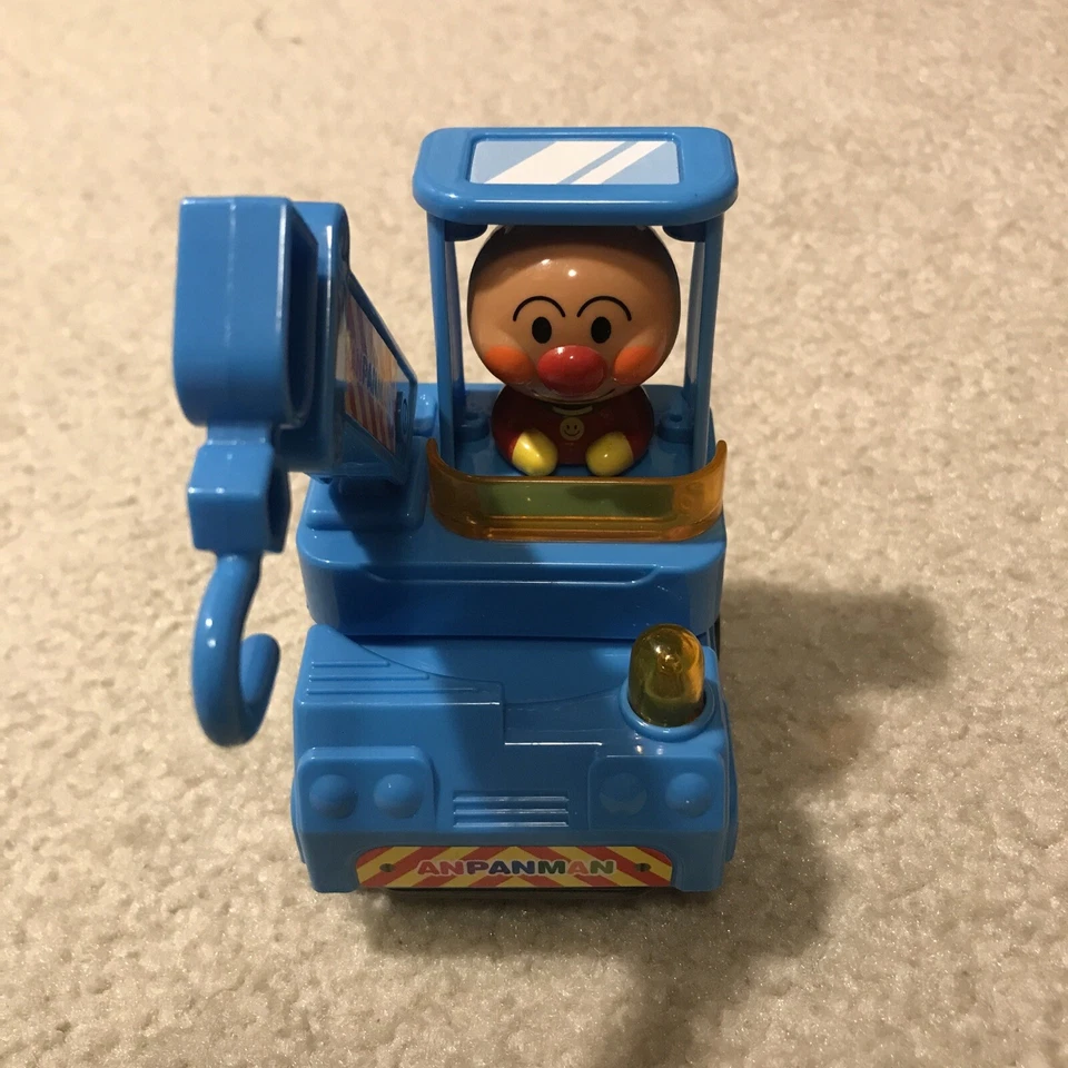 Anpanman Toy Construction Car Vehicle Blue Crane Truck Turns Joy Palette Toddler - Image 1 of 4
