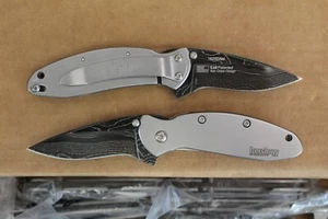 Kershaw Damascus Scallion, 1620DAM Factory 2nd, Brand New Blem, Plain Edge - Picture 1 of 4