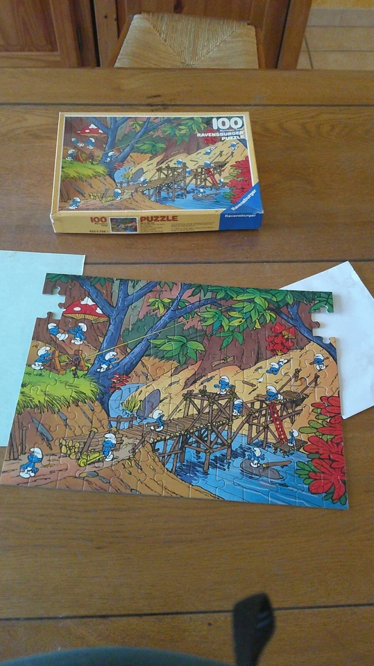 vintage puzzle  SCHTROUMPFS peyo an 1993   réf: 62357681 Foto 1 de 1
