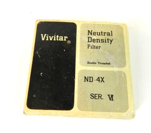 Vivitar Ser VI ND4X Neutral Density Filter Double Threaded for Photography - Picture 1 of 5