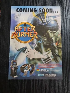 PÓSTER ARTE ANUNCIO JUEGO AFTER BURNER SEGA SPECTRUM C64 8.3X11.7" - Imagen 1 de 1