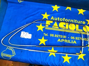 RASAVETRO PORTA FIAT 132 PROFILO INOX 2pz.POSTERIORE DS.MODANATURA ARGENTA*NUOVO - Foto 1 di 14