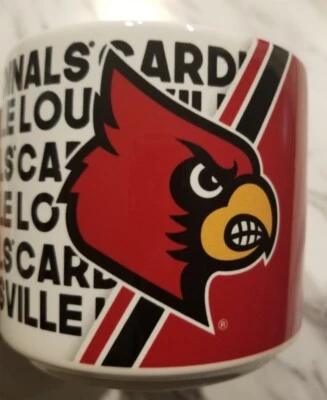 Taza oficial de la NCAA Louisville Kentucky Cardinals 11 oz - nueva (desgaste menor) Foto 1 de 4